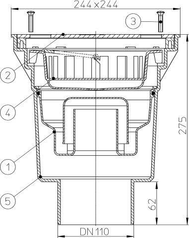HL 606SW/5 ���� � ������������ �������� DN160