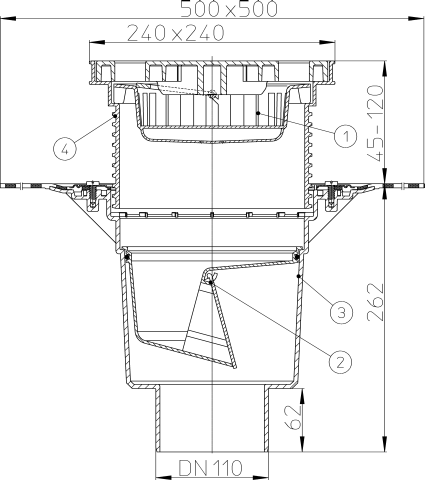HL 616HL/5 ���� � ������������ �������� DN160
