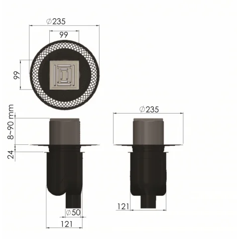 ���� �������� PLATZ Uno 100�100 ������� ���� 090069