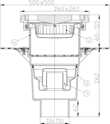 HL 616.1HW/1 ���� � ������������ �������� DN110