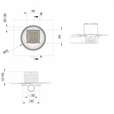 ���� �������� ZENTRUM Uno 100�100 ������� ���� 090371