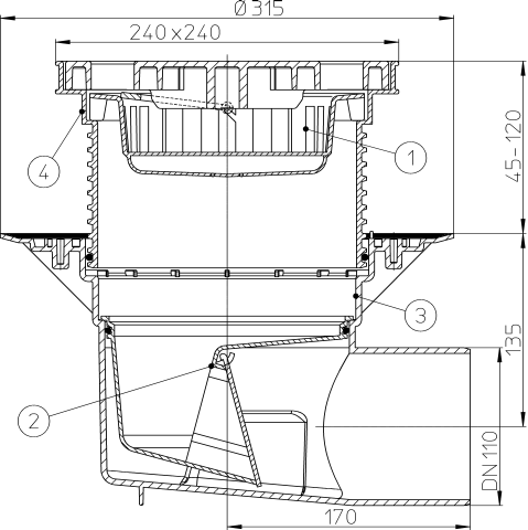 HL 615L ���� � �������������� �������� DN110