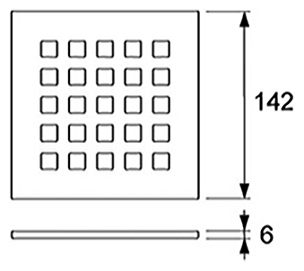 ������� Tece TECEdrainpoint S 366 50 09 quadratum