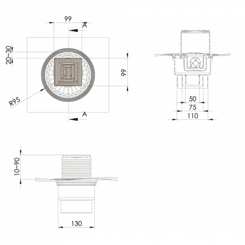 ���� �������� ZENTRUM Uno 100�100 ������� ���� 090471