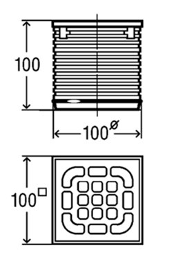��������� �������  � �������� Bronze Viega Pattern (�����) 100�100