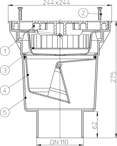 HL 606L/5 ���� � ������������ �������� DN160