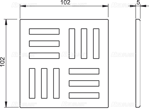 ������� AlcaPlast ,102 × 102 ����� MPV006