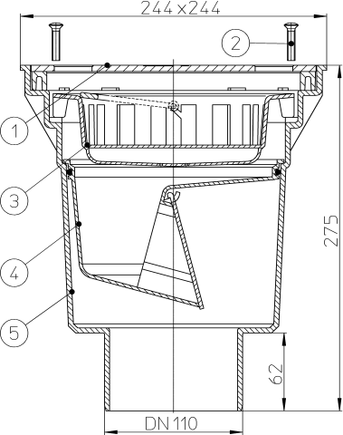 HL 606S/1 ���� � ������������ �������� DN110
