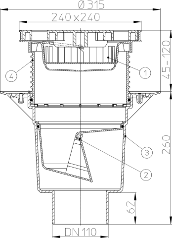 HL 616L/5 ���� � ������������ �������� DN160