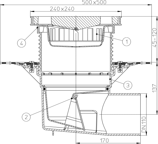 HL 615H ���� � �������������� �������� DN110