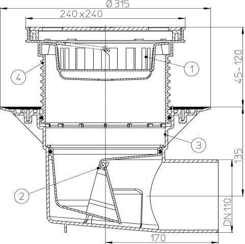 HL 615S ���� � �������������� �������� DN110
