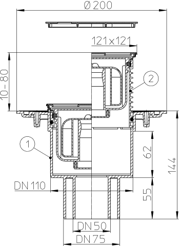 HL 310NPr-3000.31 ������ -���� � ������������ �������� DN50/75/110