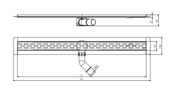 ������� ����� ACO Showerdrain B 9010.78.72 � ��������. 900 ��.