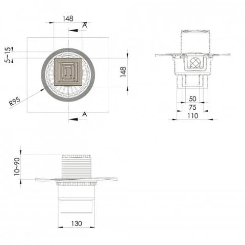 ���� �������� ZENTRUM Uno 150�150 ������� ���� 090472