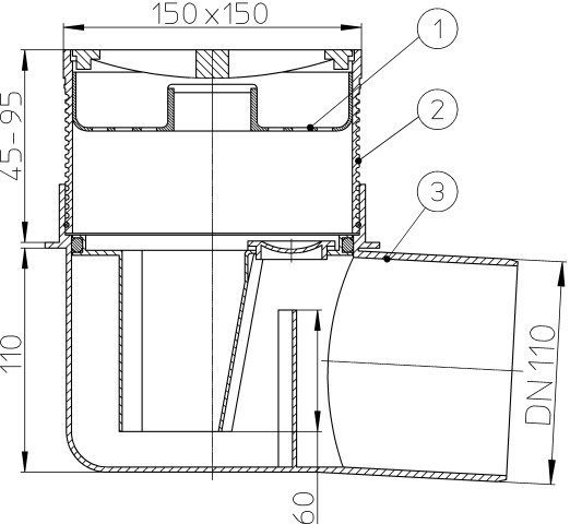 HL 72 ���� � �������������� �������� DN110