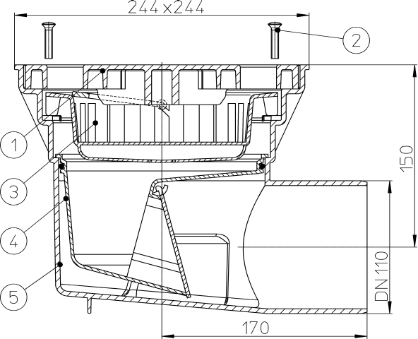 HL 605L ���� � �������������� �������� DN110
