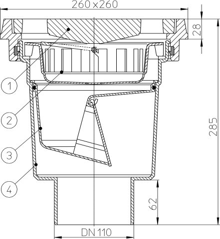 HL 606.1/5  ���� � ������������ �������� DN160
