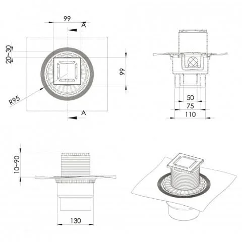 ���� �������� ZENTRUM Norma 100�100 ���� ������ 091462