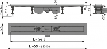 ������� ����� AlcaPlast APZ22 Optimal 95 ��