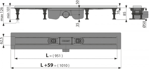 ������� ����� AlcaPlast APZ22 Optimal 95 ��