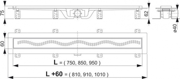 ������� ����� AlcaPlast APZ8-Simple 950M � �������� � �������