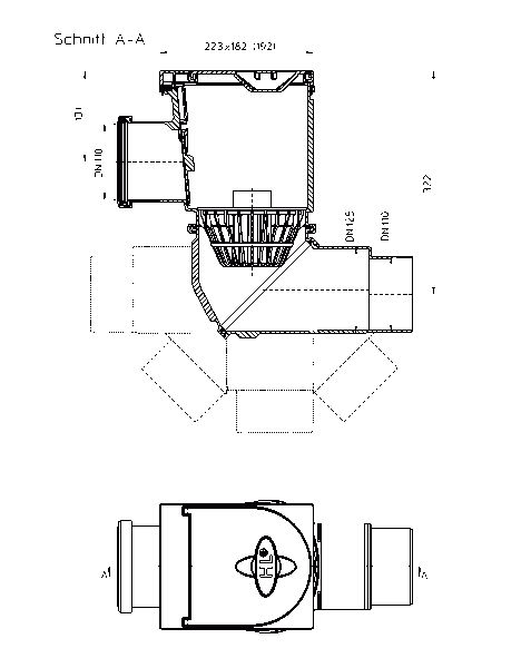 HL 600NHO ���� � ���������� �������� DN110/125