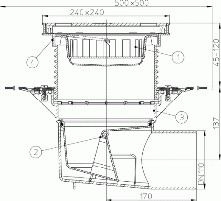 HL 615HS ���� � �������������� �������� DN110