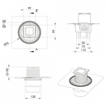 ���� �������� ZENTRUM Norma 100�100 ������� ���� 090462
