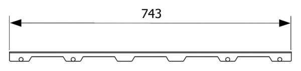 ������� Tece TECEdrainline Steel II 6 008 82 80 �� ���������