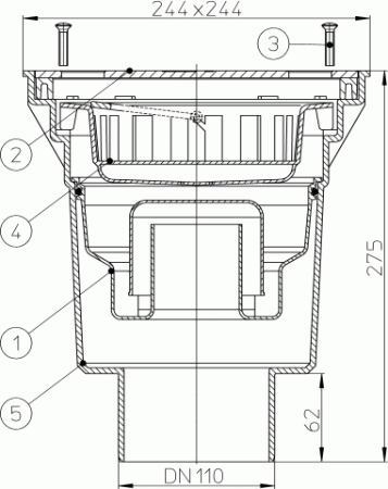 HL 606SW/1 ���� � ������������ �������� DN110