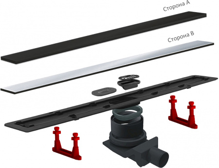 ������� ����� Pestan Confluo Frameless Line 650 black glass