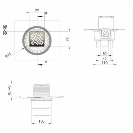 ���� �������� ZENTRUM Antik 100�100 ������ 094464