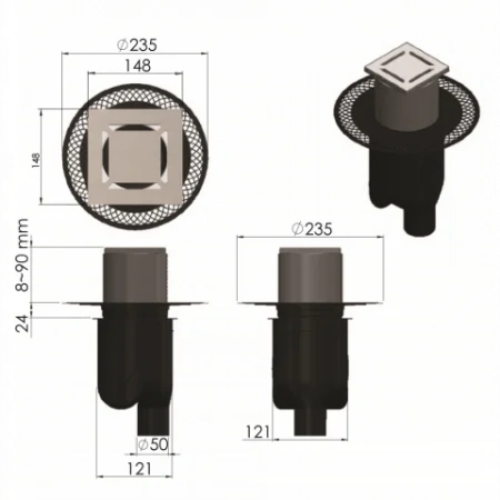 ���� �������� PLATZ Norma 150�150 ���� ������ 091059