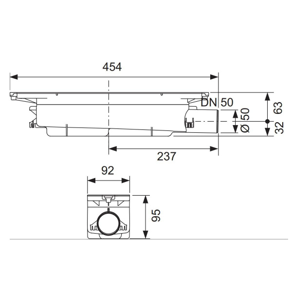 ����� ��� �������� ����� TECE Drainprofile 673002 DN 50