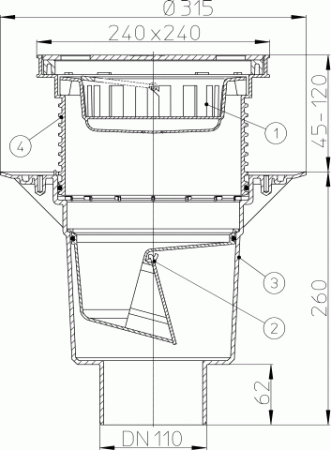 HL 616S/5 ���� � ������������ �������� DN160