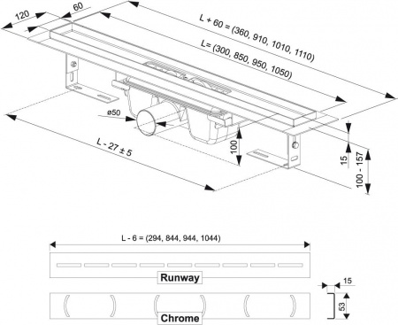 ������� ����� Ravak Runway 850
