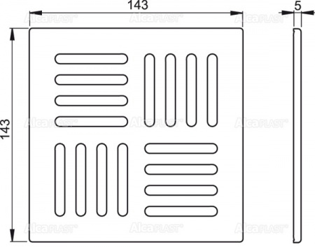 ������� AlcaPlast ,143 × 143 ����������� ����� MPV005