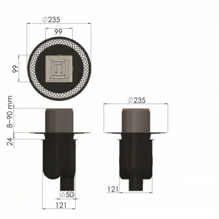 ���� �������� PLATZ Uno 100�100 ������� ���� 090069