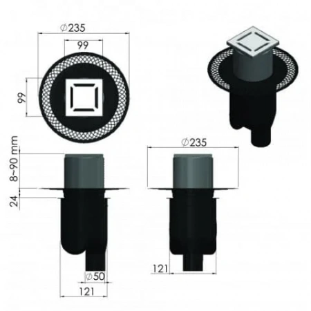 ���� �������� PLATZ Norma 100�100 ������� ���� 090058