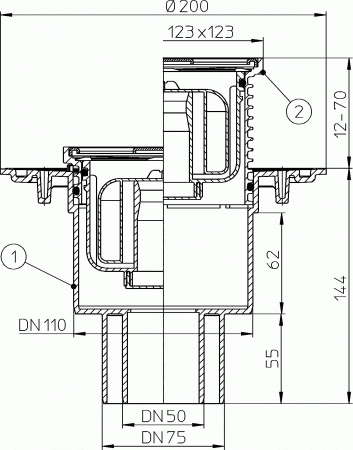 HL 310NHR ���� � ������������ �������� DN50/75/110