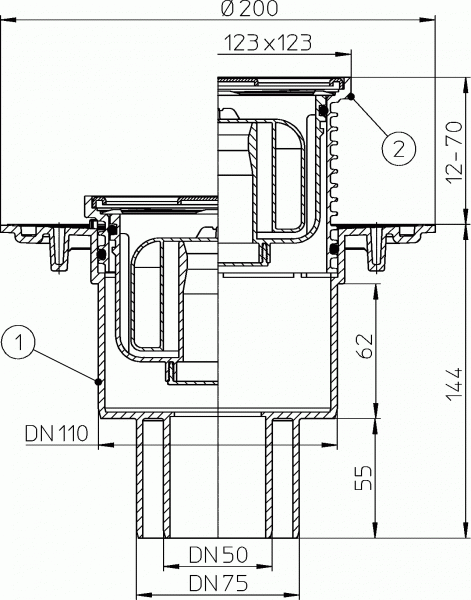 HL 310NHR ���� � ������������ �������� DN50/75/110
