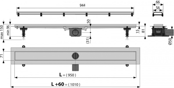 ������� ����� AlcaPlast Double APZ13 95 ��