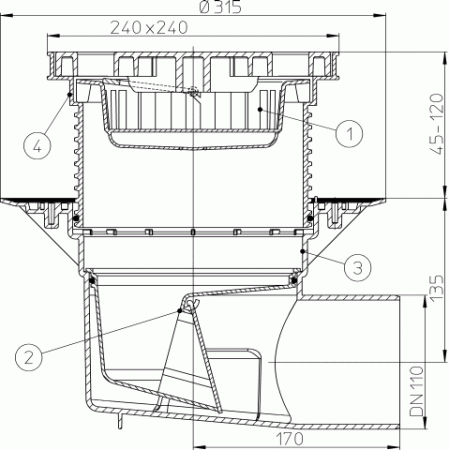 HL 615L ���� � �������������� �������� DN110