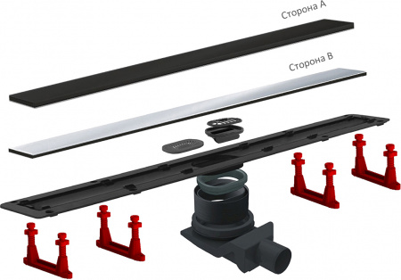 ������� ����� Pestan Confluo Frameless Line 750 black glass