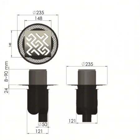 ���� �������� PLATZ Antik 150�150 ������� ���� 090161