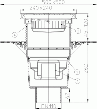 HL 616HSW/1 ���� � ������������ �������� DN110