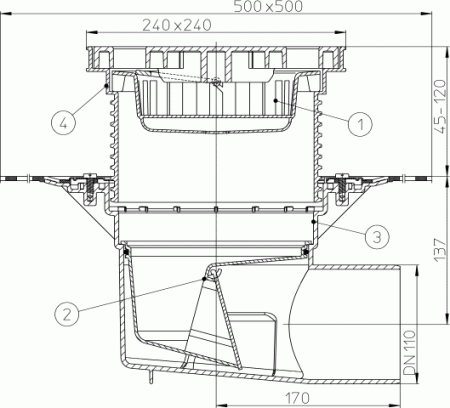 HL 615HL ���� � �������������� �������� DN110
