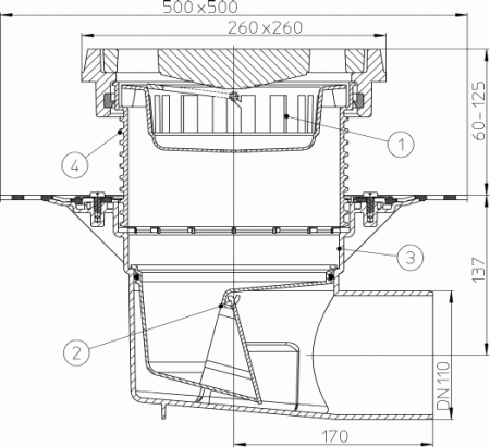 HL 615.1H ���� � �������������� �������� DN110