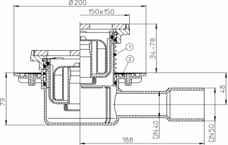 HL 510NPrG ���� � �������������� �������� DN40/50