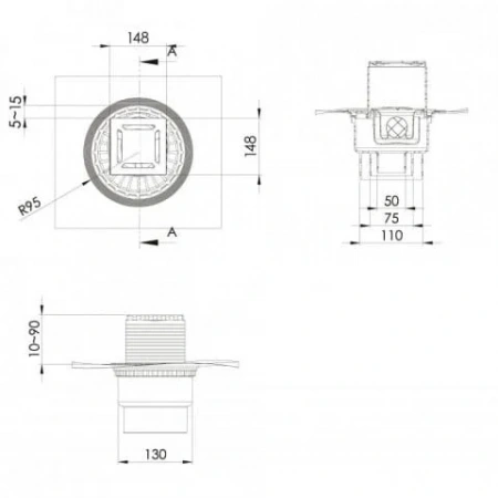 ���� �������� ZENTRUM Norma 150�150 ���� ������ 091463